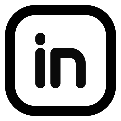 Linkedin, social media, chat, message, communication icon